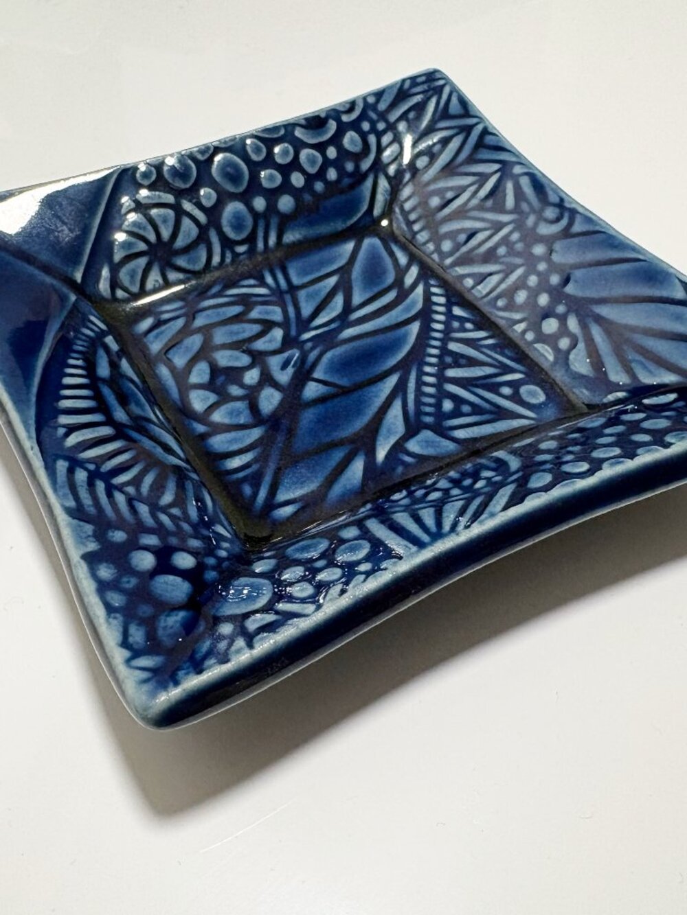 Handmade Ceramic Blue Tray